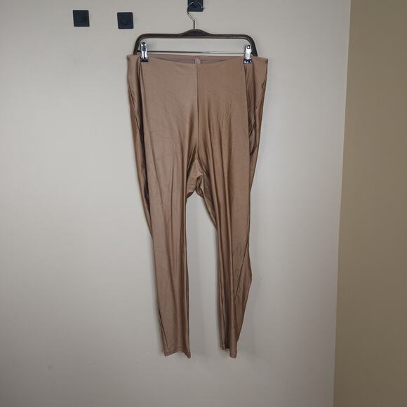 SKIMS Shine Spandex Jersey Leggings in Sienna Size 3X - Picture 1 of 7